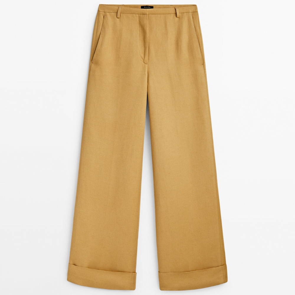 Massimo Tutti SUIT TROUSERS WITH TURN-UP HEMS with tags